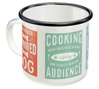Nostalgic-Art 43213 Retro Enamel Mug Paw Sign Rules-Gift Idea for Dog Owners, Camping, Vintage Design