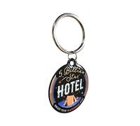 Nostalgic-Art 48034 Outdoor & Activities 5 Billion Star Hotel Key Ring Round 4 cm, Colourful, 4 cm, Retro