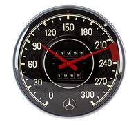 Nostalgic-Art 51091 Mercedes-Benz Speedometer Retro Wall Clock Gift Idea for Car Accessory Fans Large Kitchen Clock Vintage Design for Decoration 31 cm