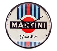 Nostalgic-Art Martini-L'Aperitivo-Gift Idea for Cocktail Fans, Large Kitchen Clock, Vintage Design for Decoration, Diameter 31 cm