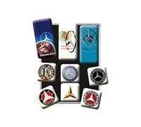 Nostalgic-Art 83103 Mercedes-Benz - Logo Evolution, Magnet Set (9pcs)
