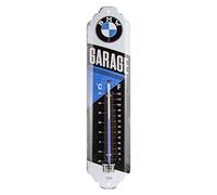 Nostalgic-Art Analogue Retro Thermometer BMW-Garage - Gift idea for car Accessories Fans, Metal wall decoration, Multicoloured, 9 Pieces