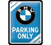 BMW Parking Only Blue | Gift idea for car accessories fans | Retro Tin Sign | Me