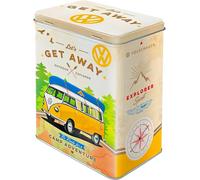Volkswagen Split Screen Campervan Storage Tin Lets Get Away Design Cookie Tin