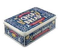 Nostalgic-Art Crisp Bread 2.5L Retro Flat Tin Canisters - Gift Ideas for Kitchen - Vintage Design Storage Box with Lid