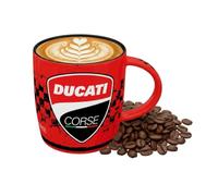 Nostalgic-Art Ducati Corsica Retro Coffee Mug, 330ml - Racing Logo - Biker Gift Idea - Official License Product (OLP) Ceramic Mug Vintage Design