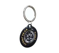 Nostalgic-Art Retro Keyring, Diameter 4 cm, Goodyear - Wheel - Gift Idea for Motor Fans Original Licensed Product (OLP), Metal, Vintage Design, Tyre Decoration, Vintage design, tyre decoration,