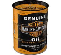 Harley Davidson Motorcycle Money Barrel Tin Box Piggy Bank Nostalgic Art Gift