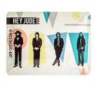 Nostalgic-Art Retro Tin Sign - Celebrities - Fab4 - Hey Jude - Gift idea for Beatles fans, Metal Plaque, 15 x 20 cm