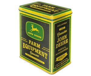Nostalgic-Art John Deere Retro Large 3 Litre Tin Canisters - Genuine Farm Equipment - Gift Ideas for Tractor Lovers, Official License Product (OLP) Large Box, Vintage Design