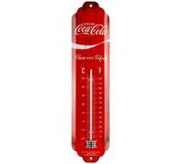 Nostalgic-Art Coca-Cola Red Wave Logo Gift Idea for Coke Fans, Made of metal, Vintage Design, 6,5 x 28 cm