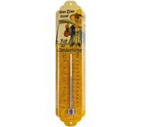 Nostalgic-Art - Metal Garden Outdoor Indoor Thermometer Analog - Wer Bier trinkt