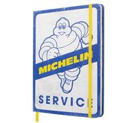 Nostalgic-Art Michelin Retro A5 Notebook - Service - Gift Idea for Motor Fans Original Licensed Product (OLP), Bullet Journal Dotted, Vintage Design, Tyre Decoration