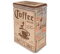 Nostalgic-Art Retro Coffee Canister 1.3 Litre Coffee Sack - Gift Idea for Coffee Fans Tin Tin with Aroma Lid Vintage Design