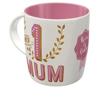 Nostalgic-Art Retro Coffee Mug 11oz Number 1 Mum - Gift Idea for Mum, Ceramic Mug, Vintage Design