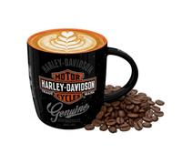 Nostalgic-Art Retro Coffee Mug, 330 ml, Harley-Davidson - Genuine Logo - Gift idea for Bikers, Official License Product (OLP), Ceramic Cup, Vintage Design