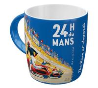 Nostalgic-Art Retro Coffee Mug, 330ml, 24h Le Mans - Racing Poster Blue - Gift Idea for Motor Fans Official License Product (OLP) Ceramic Mug Vintage Design