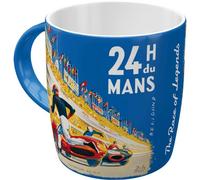 Nostalgic-Art Retro Coffee Mug 330ml 24h Le Mans - Racing Poster Blue - Gift Idea for Motor Fans Original Licensed Product (OLP) Ceramic Mug for Coffee Vintage Design