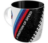 Nostalgic-Art Retro Coffee Mug 330ml BMW Motorsport - Tradition of Speed - Gift Idea for BMW Accessories Fans Original Licensed Product (OLP) Ceramic Mug for Coffee Vintage Design