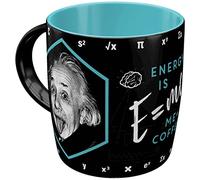 Nostalgic-Art Retro Coffee Mug 330ml Einstein - Energy = Me + Coffee - Gift Idea for Students Original Licensed Product (OLP) Ceramic Mug Vintage Design