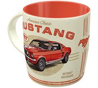 Nostalgic-Art Retro Coffee Mug 330ml Ford Mustang - GT 1967 Red - Gift Idea for Ford Accessories Fans Original Licensed Product (OLP) Ceramic Mug Vintage Design