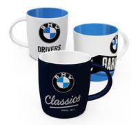 Nostalgic-Art Retro Coffee Mug (Set of 3) 330ml BMW Logo Set 3 - Gift Idea for BMW Accessories Fans Original Licensed Product (OLP) Ceramic Mug Vintage Design