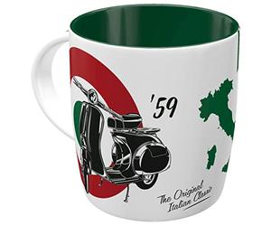 Nostalgic-Art Retro Coffee Mug, Vespa - Italian Classic - Gift Idea for Scooter Fans, Funny Large Ceramic Mug with Saying, Vintage, 330 ml, 1 Piece (Pack of 1)