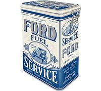 Nostalgic-Art Ford Fuel Service Gift Idea for Car Accessories Fans, Tin with aroma lid, Vintage Design, 1.3 l