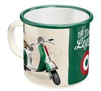 Nostalgic-Art Retro Enamel Mug 360ml Vespa - Italian Legend - Gift Idea for Scooter Fans Camping Mug Vintage Design