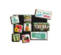 Nostalgic-Art RETRO FRIDGE MAGNETS 9 PCS TIKI BAR - GIFT IDEA BAR ACCESSORIES MAGNET SET FOR MAGNETIC BOARD VINTAGE DESIGN