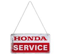 Nostalgic-Art Retro Hanging Sign 10x20cm Honda MC - Service - Gift Idea For Honda Accessories Fans Metal Vintage Design