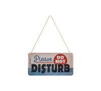 Nostalgic-Art Retro Hanging Sign Do Not Disturb - Warning Sign Gift Idea Metal Vintage Design for Decoration 10x20cm