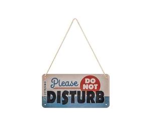 Nostalgic-Art Retro Hanging Sign Do Not Disturb - Warning Sign Gift Idea Metal Vintage Design for Decoration 10x20cm