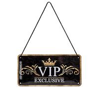 Nostalgic-Art Retro Hanging Sign VIP Idea for special pesonalities, Metal Plaque, Vintage design for decoration, 10 x 20 cm