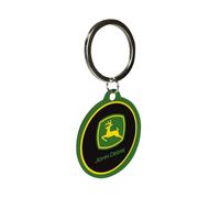 Nostalgic-Art Retro keychain, Ø 4 cm, John Deere - Logo - Gift idea for tractor fans, made of metal, vintage design