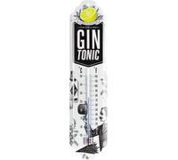 Nostalgic-Art - Retro Metal Garden Outdoor Indoor Thermometer Analog - Gin Tonic