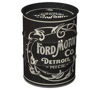 Nostalgic-Art Retro money box, 600 ml, Ford - Vintage Logo - Gift idea for Ford fans, metal piggy bank, vintage design