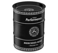 Nostalgic-Art Retro money box, 600 ml, Mercedes-Benz - Engine Oil - Gift idea for Mercedes-Benz fans, metal piggy bank, vintage design