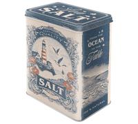 Nostalgic-Art Retro Storage Container L, 3 Litre, Sea Salt - Kitchen Gift Idea Large Metal Container Vintage Design