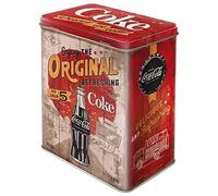 Nostalgic-Art Retro Storage Jar L, 3 L, Coca-Cola - Original Coke Highway 66 - Gift Idea for Coke Fans, Large Tin Coffee Tin, Vintage Design
