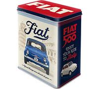 Nostalgic-Art Fiat 500-Good Things-Gift Idea for Car Fans, Large Coffee Tin, Vintage Design, 3 L