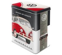 Nostalgic-Art Good in Shape-VW Bus Gift Idea, Large Coffee tin, Workshop Decoration in Vintage Design, 3 L