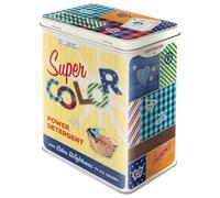 Nostalgic-Art Retro Storage Jar L Super Color Detergent - Gift Idea for Nostalgia Fans, Tin Tin with Aroma Lid, Vintage Design, 3 L