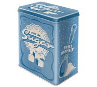 Nostalgic-Art Retro storage tin box L, 3 l, Sugar - Gift idea for the kitchen, large metal coffee tin, vintage design