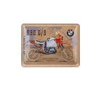 Nostalgic-Art Retro Tin Sign 15 x 20 cm BMW - R 80 G/S Paris Dakar - Gift Idea for Bikers Metal Vintage Design