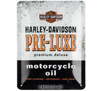 Nostalgic-Art Retro tin sign, 15 x 20 cm, Harley-Davidson - Pre-Luxe - Gift idea for bikers, made of metal, vintage design
