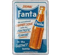 Nostalgic-Art Retro Tin Sign, 20 x 30 cm, Fanta - Sensational Orange Drink - Gift Idea as Bar Accessories, Original Licensed Product (OLP), Made of Metal, Vintage Design, Tin Signs Sayings