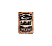 Nostalgic-Art Retro tin sign, 20 x 30 cm, Harley - Garage | original Harley-Davidson license product (OLP), made of metal, vintage design, Gift idea for bikers