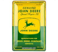 Nostalgic-Art John Deere-Special Purpose Oil-Gift Idea for Tractor Fans, Metal, Vintage Design, tin Signs Sayings, 20 x 30 cm