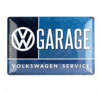 Nostalgic-Art Retro tin sign, 20 x 30 cm, VW - Garage | original Volkswagen license product (OLP), made of metal, vintage design, Gift idea for VW Bus fans
